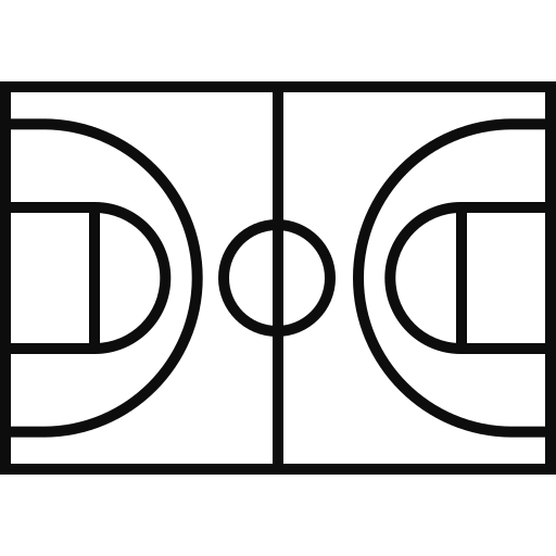 Basketball court icon